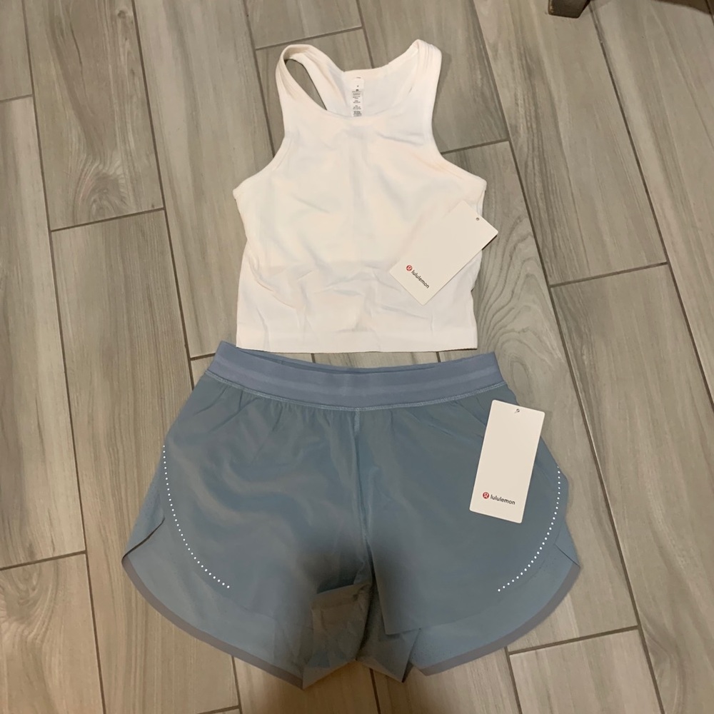Lululemon Find Your Pace Short & Crop Tank Set - Picture 1 of 6